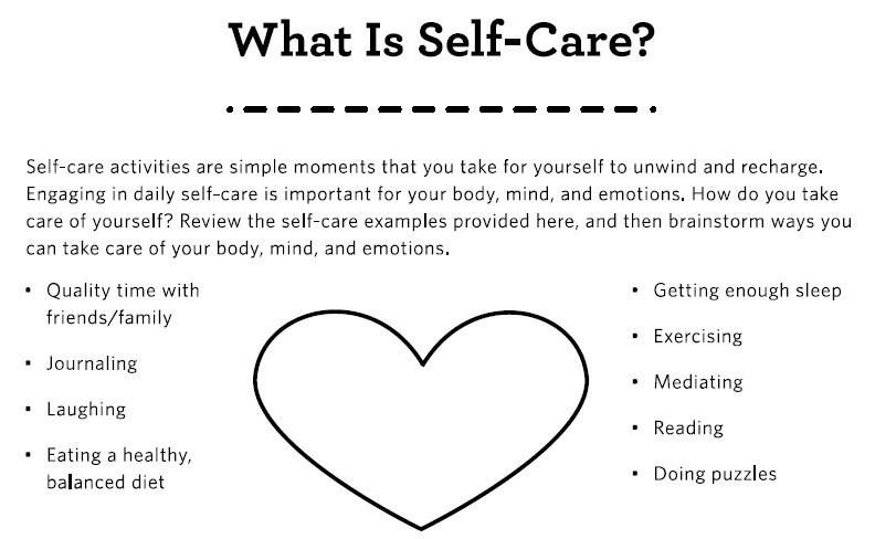 self care activities for groups